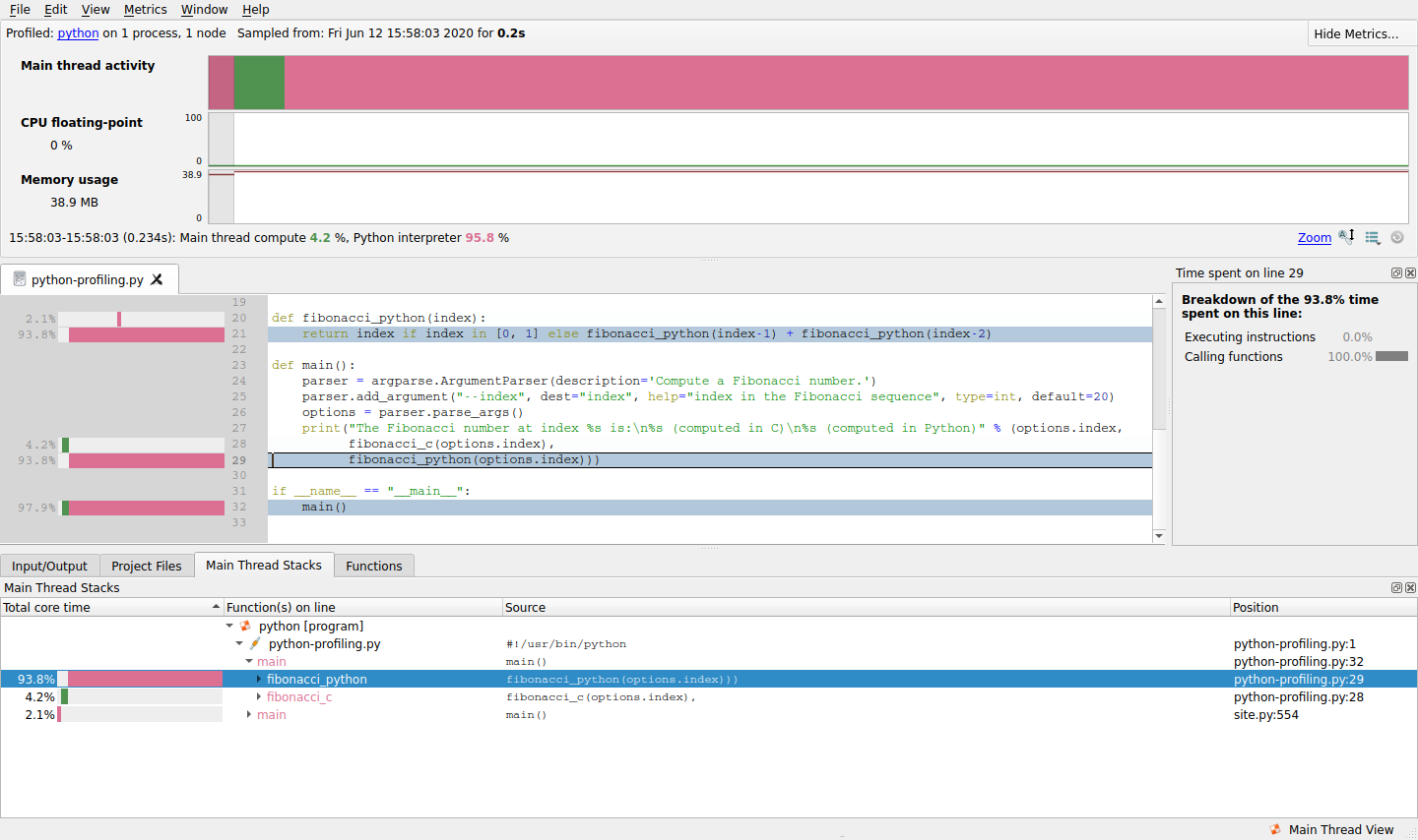 Viewing Python profiling results