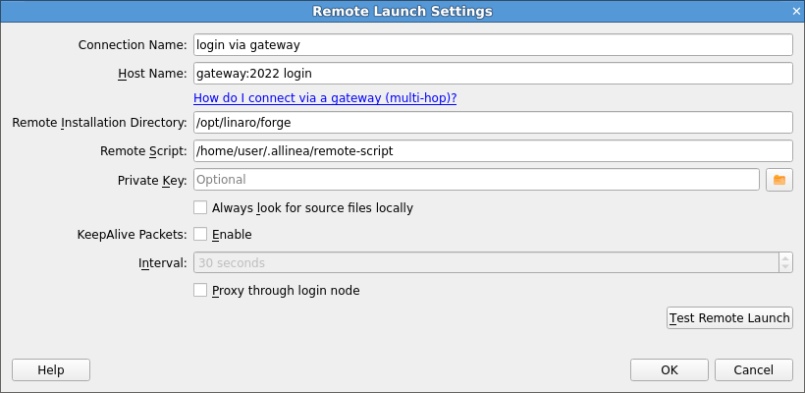 Remote Launch options