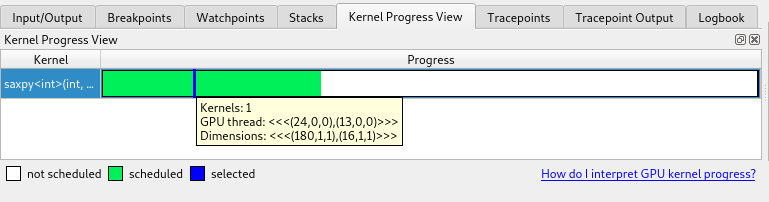 Kernel Progress View