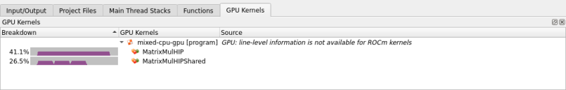 AMD GPU Kernels tab