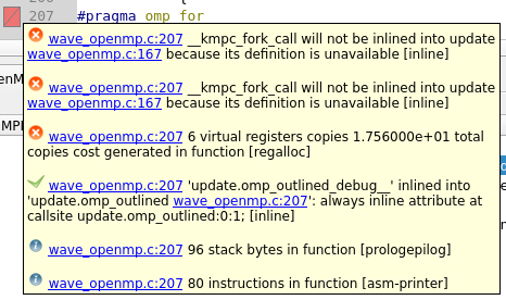 Remark tooltip