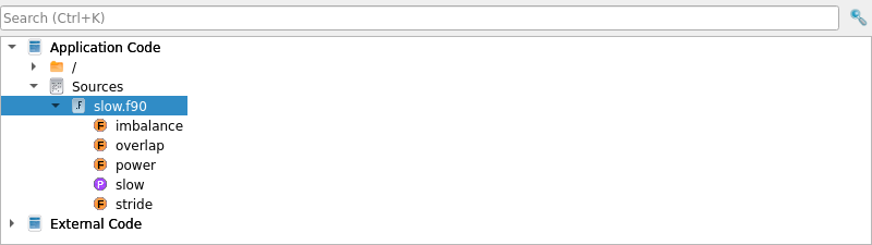 Project Files view