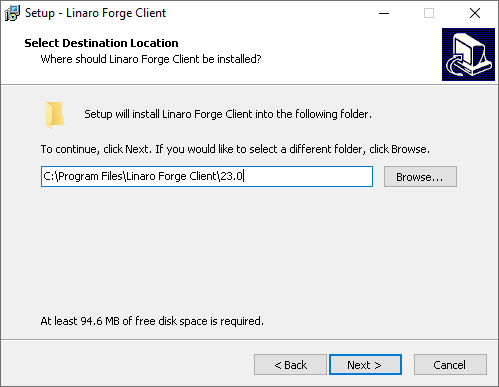 Windows remote client installation — Linaro Forge 24.1.1 documentation