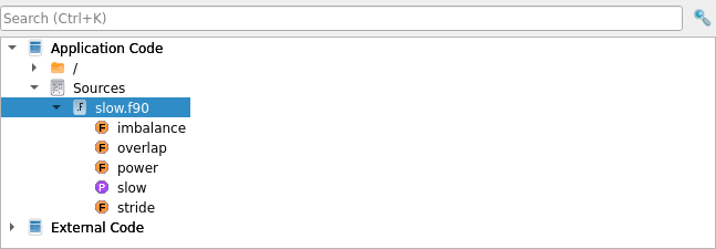 Project Files view