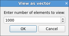 View As Vector window