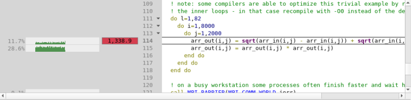 SPE sample in the Source Code Editor