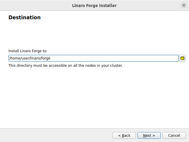 Linux graphical install — Linaro Forge 25.1 documentation