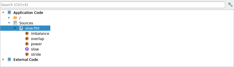 Project Files view